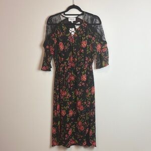 NWT HighLine Collective Black Floral Lace Dress